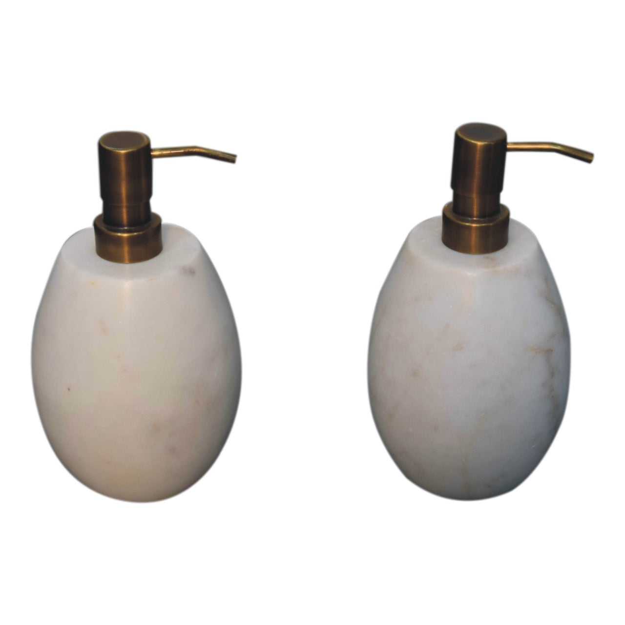 white marble soap dispenser of 2