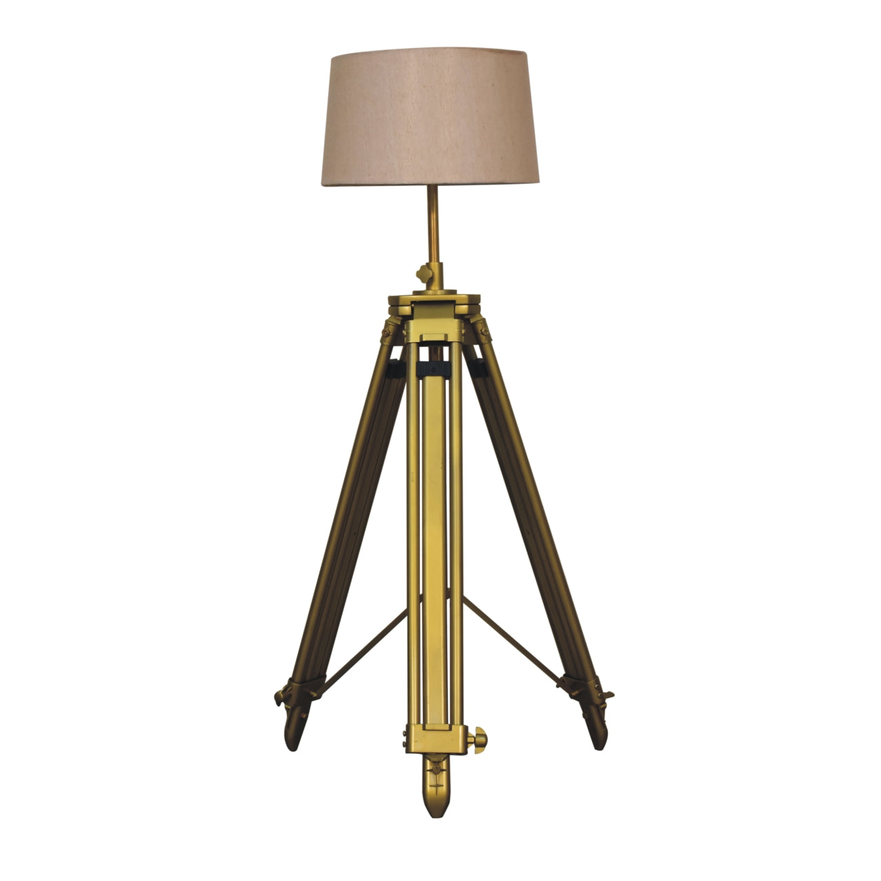 brass plated floor lamp