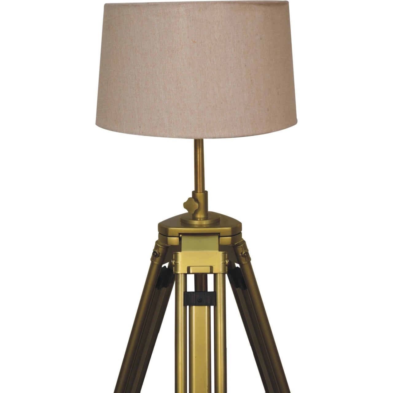 brass plated floor lamp