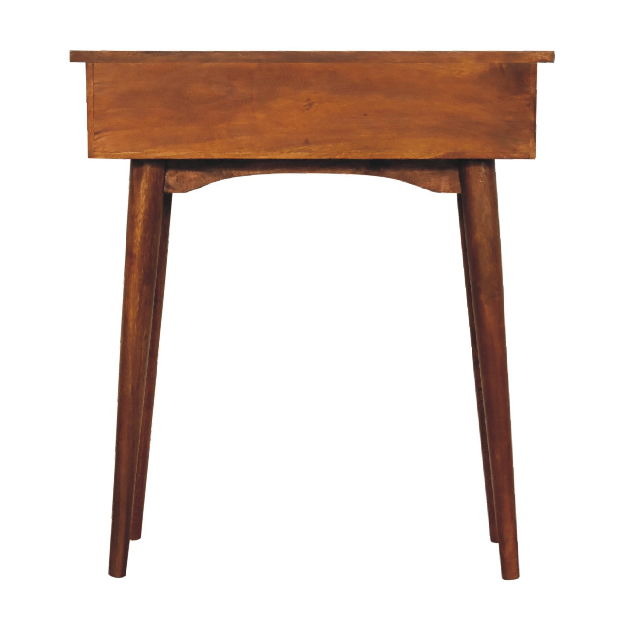 mini chestnut hallway console table