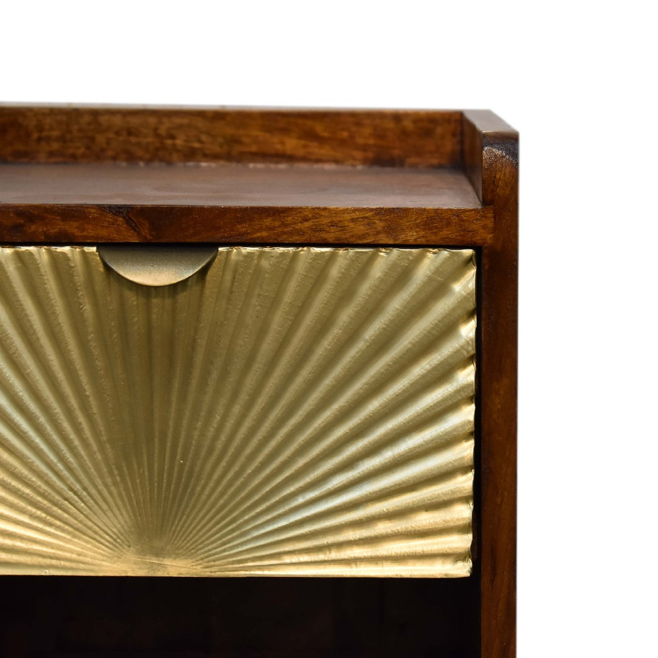 mini manila gold 1 drawer bedside