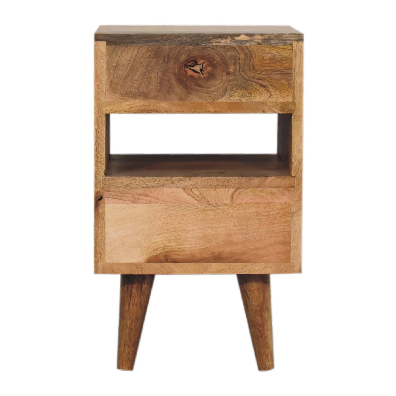 mini classic multi oak ish bedside