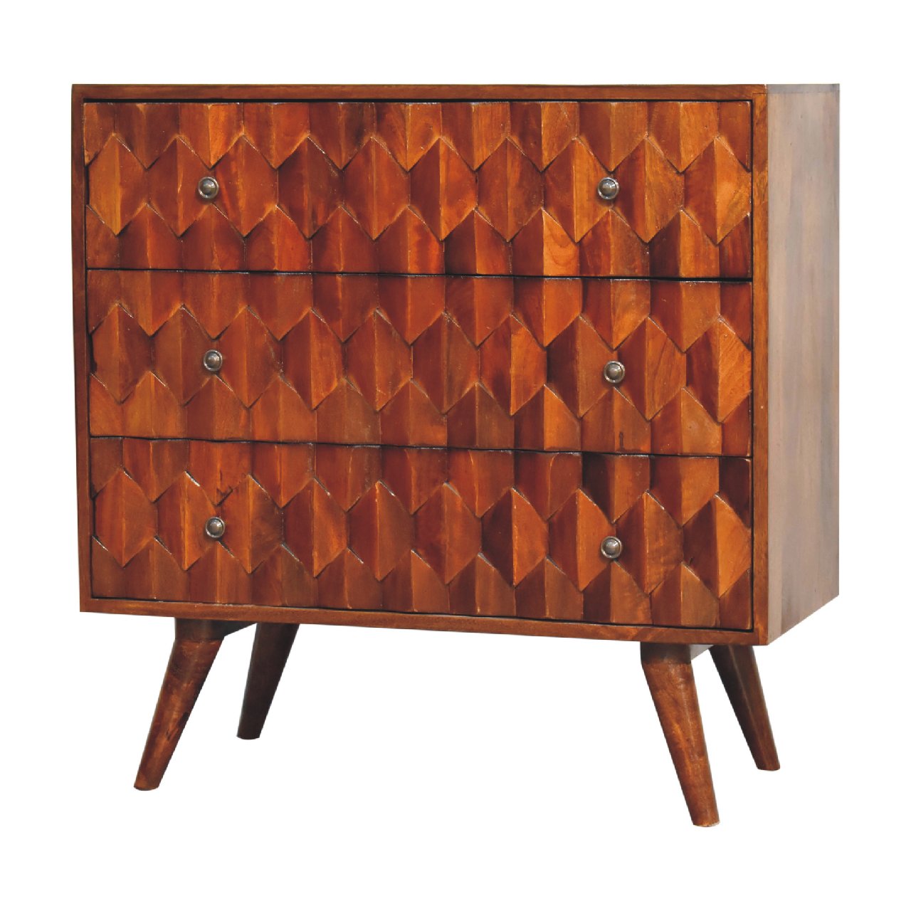 pineapple chestnut carved chest