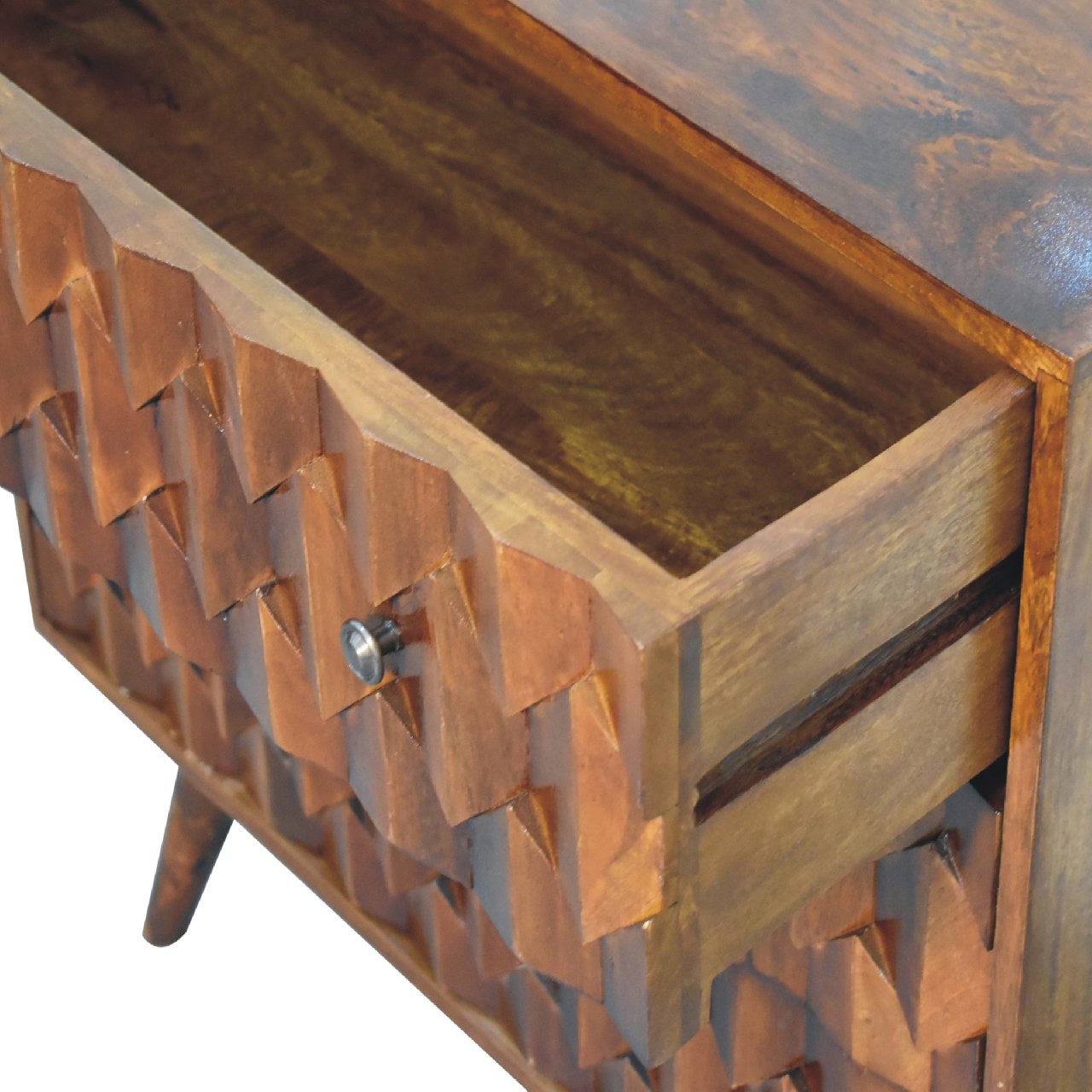 pineapple chestnut carved chest