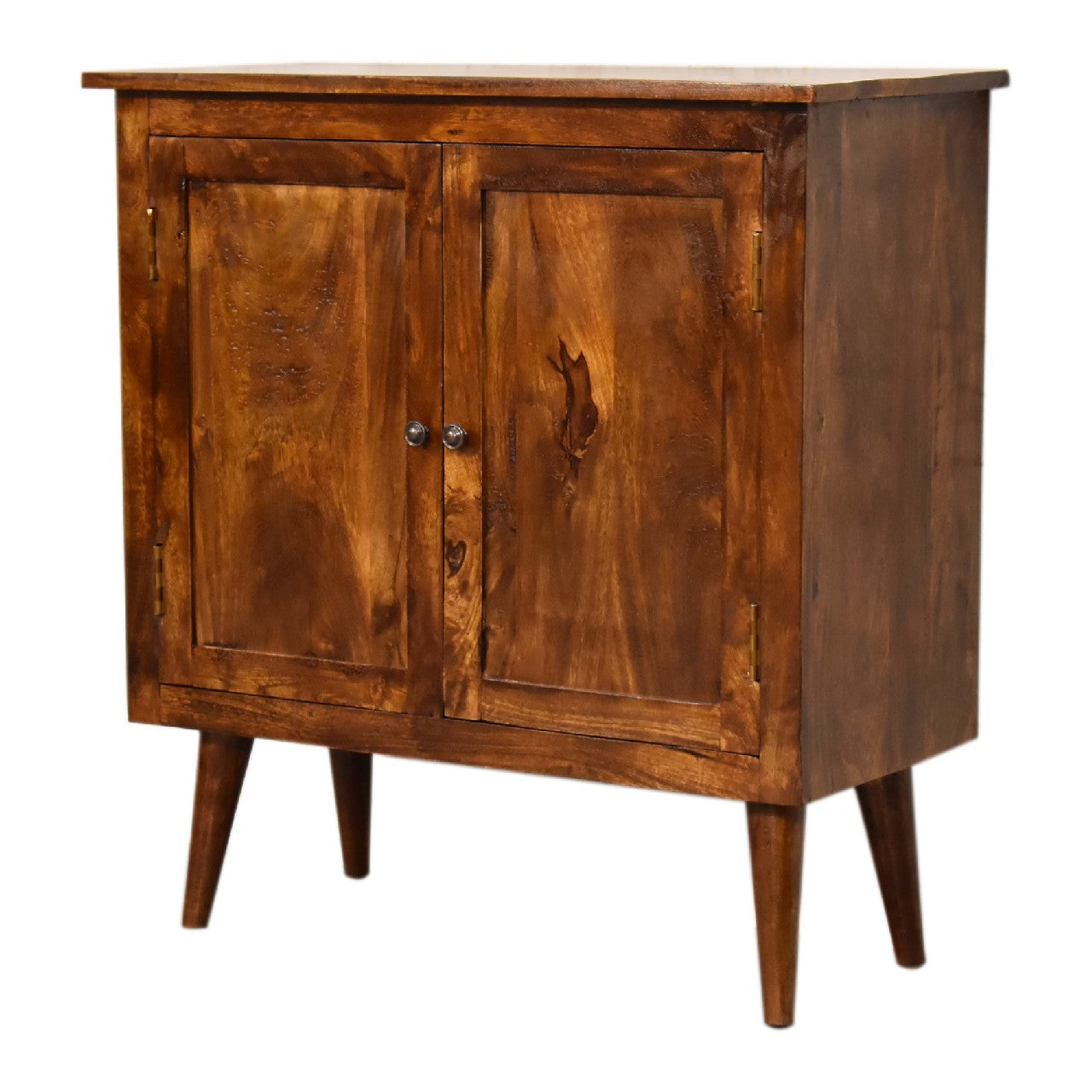 chestnut nordic style cabinet