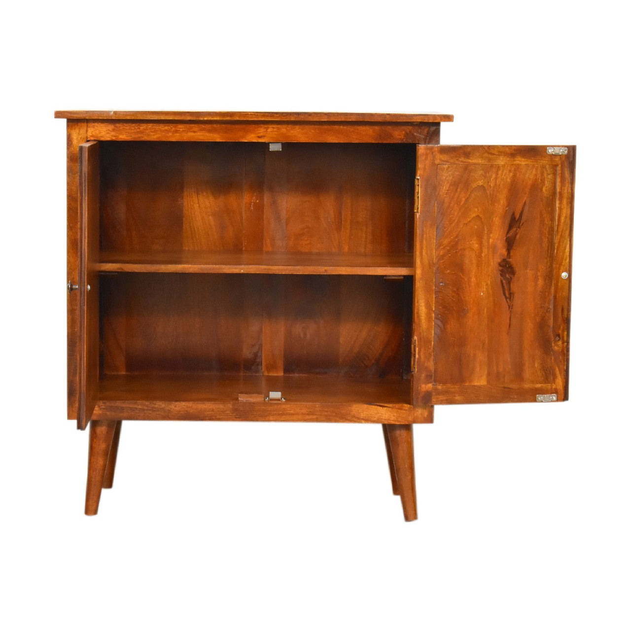 chestnut nordic style cabinet