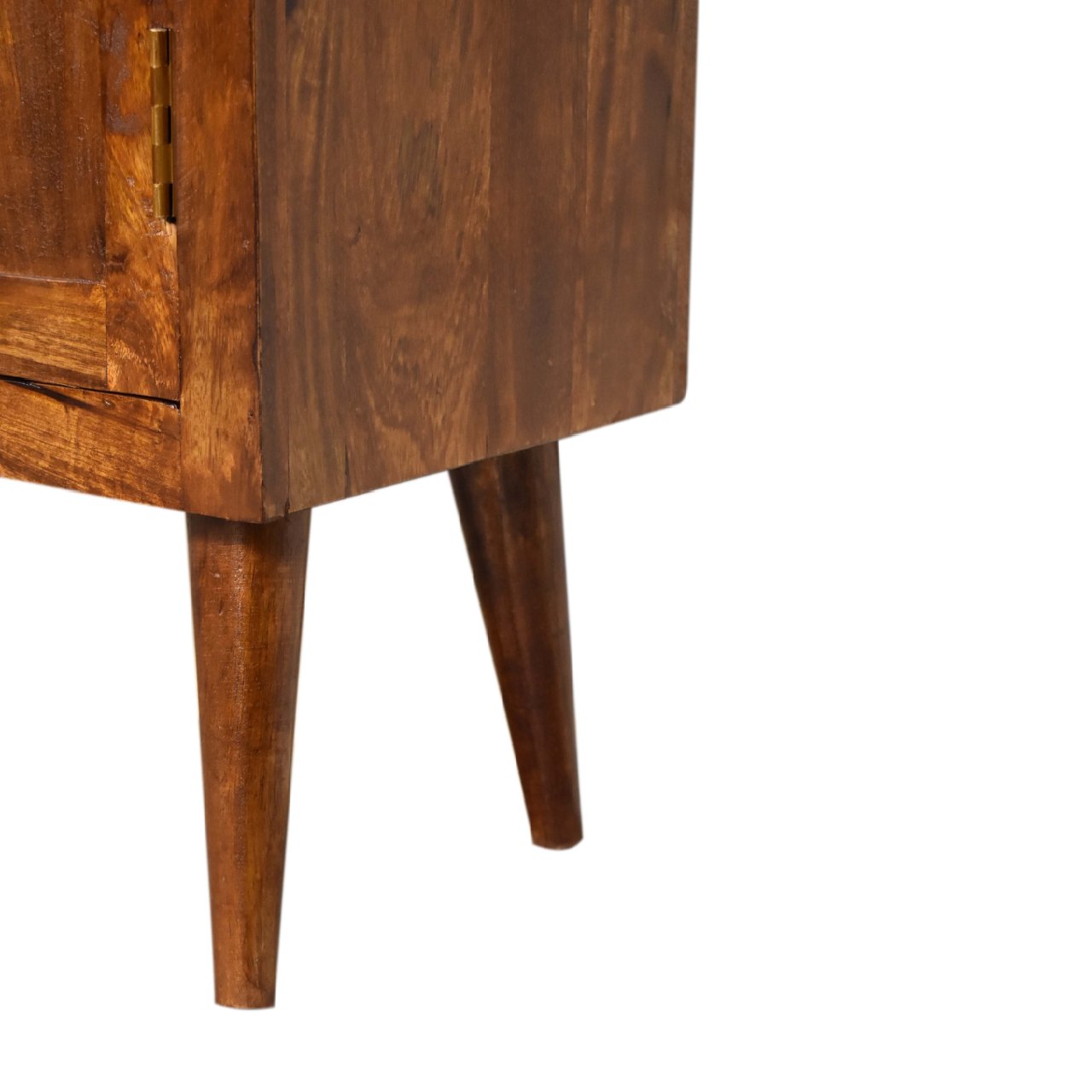 chestnut nordic style cabinet