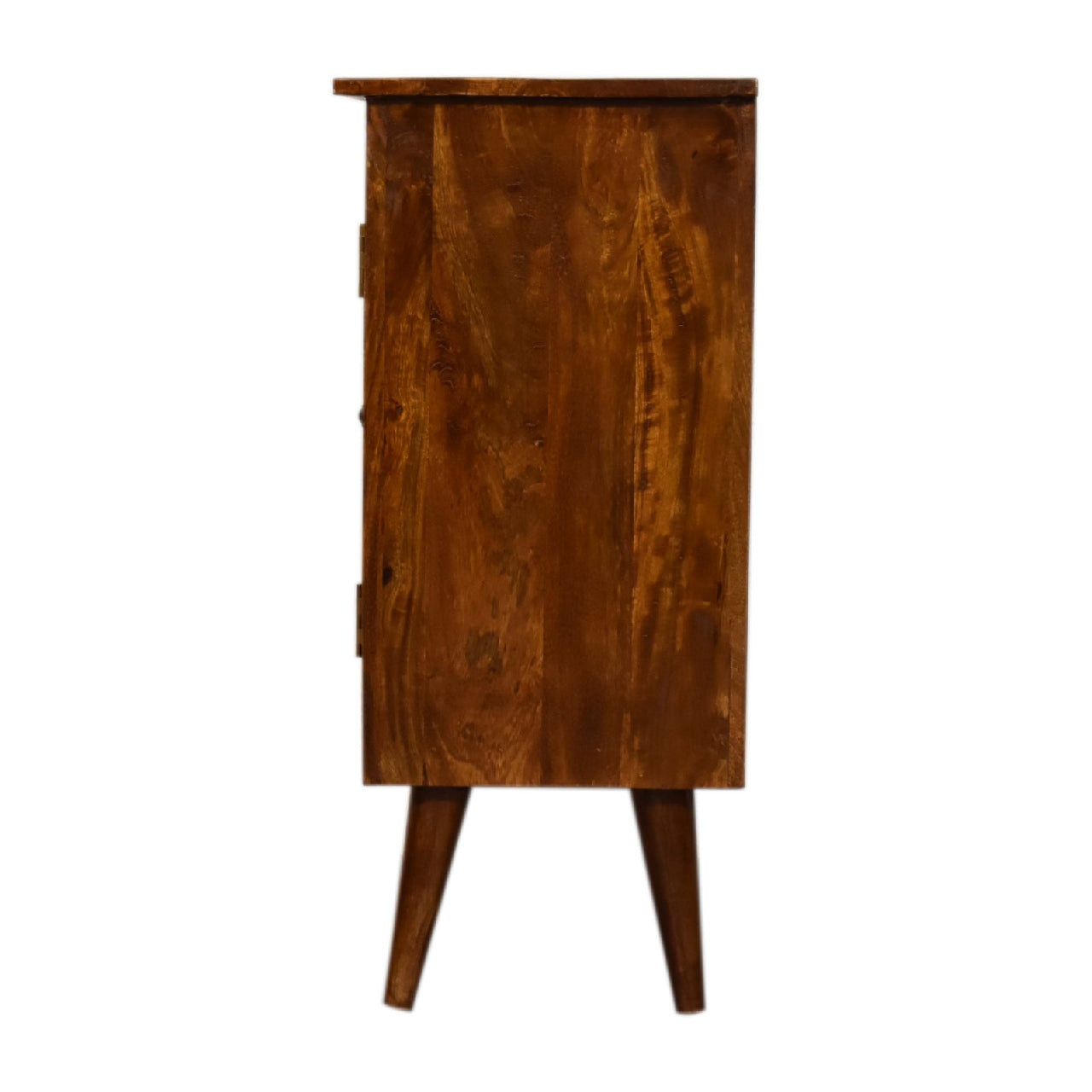chestnut nordic style cabinet