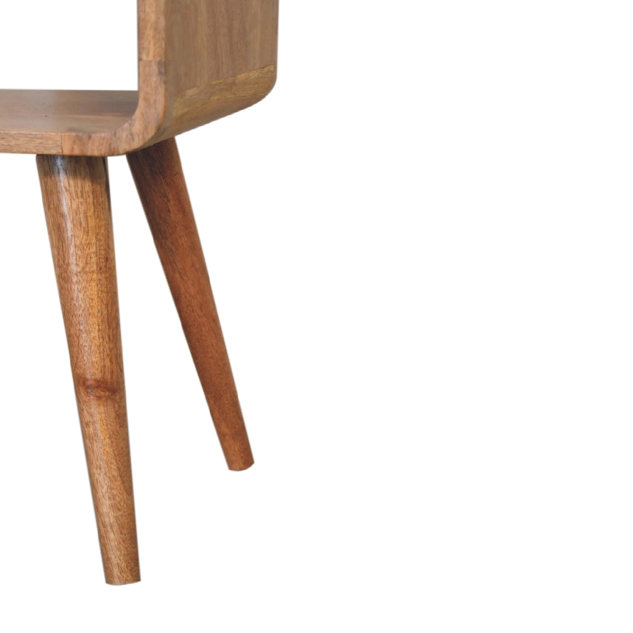 mini curved open bedside