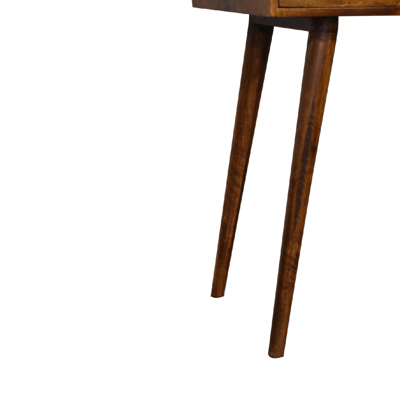 chestnut dressing table with foldable mirror 1