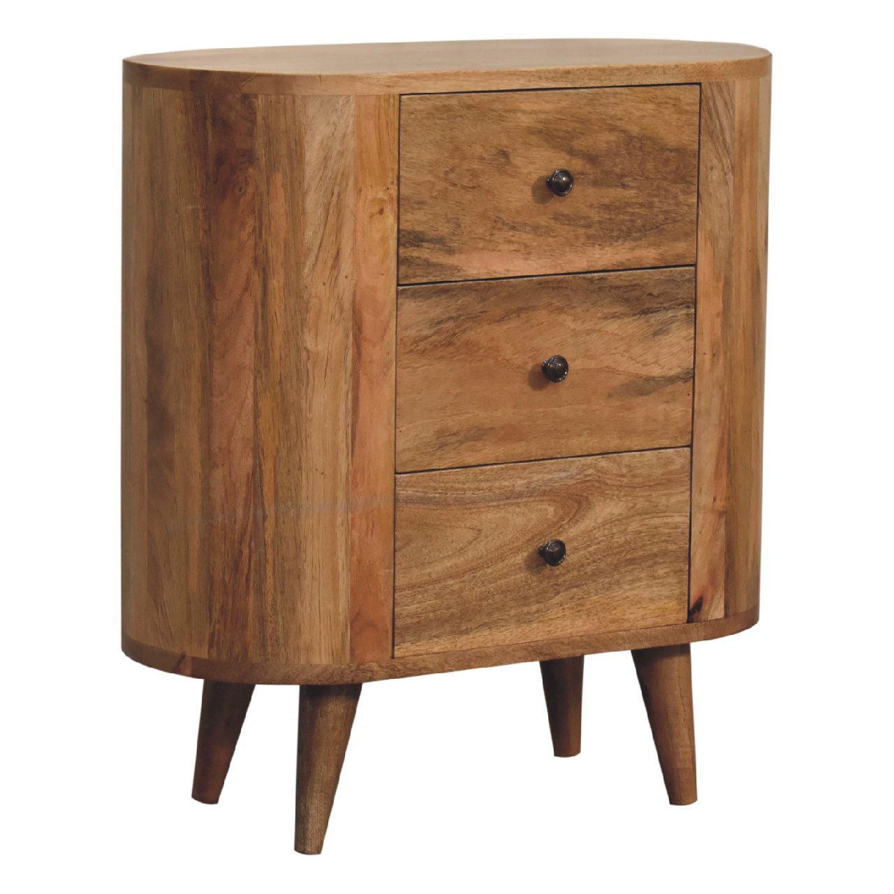 mini oak ish cabinet