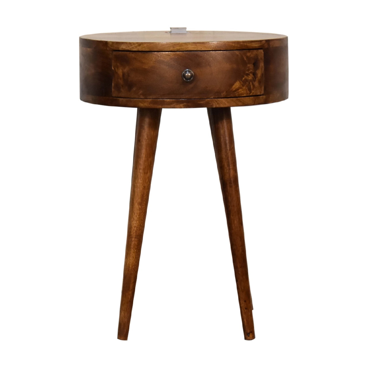 chestnut rounded bedside reading light