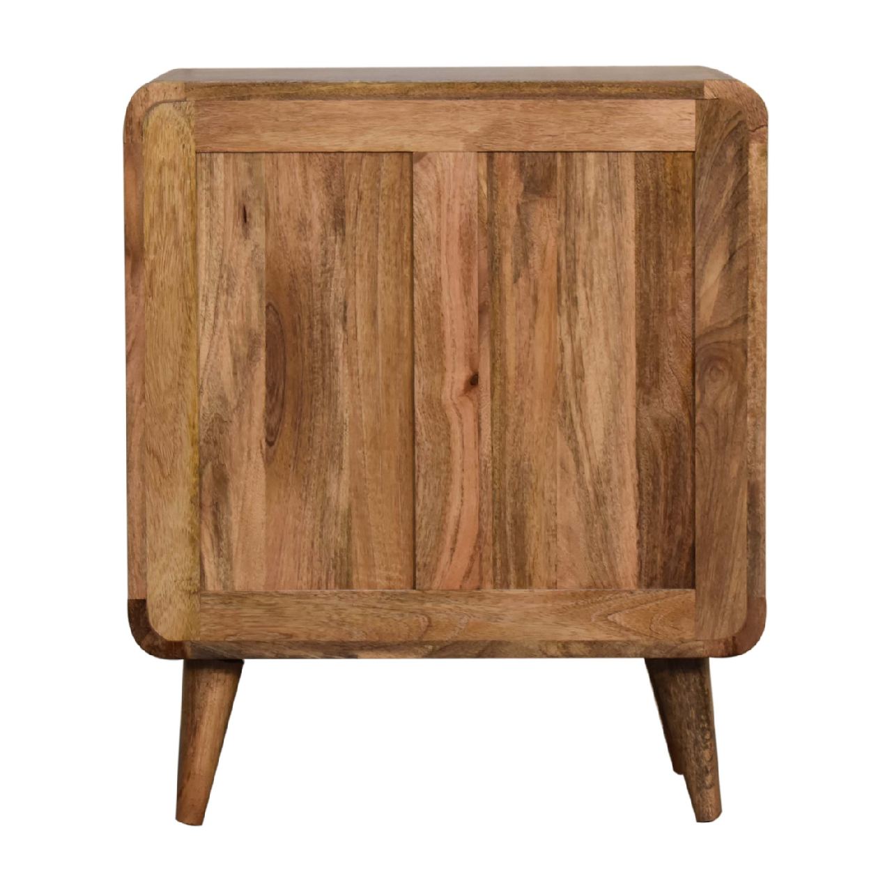 mini curved oak ish chest