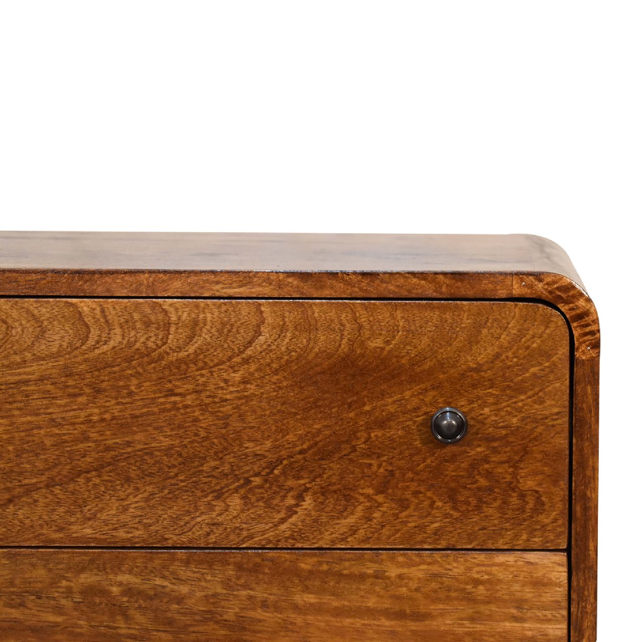mini curved chestnut chest