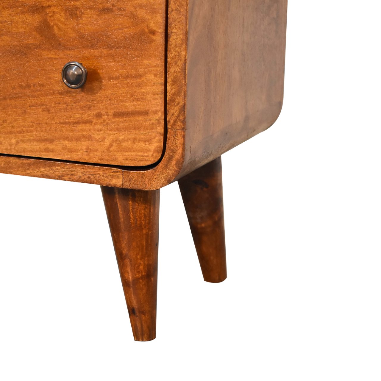 mini curved chestnut chest