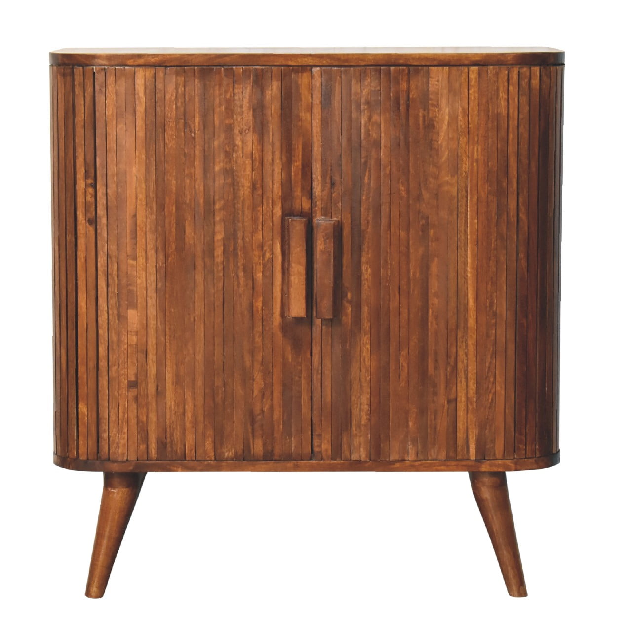 chestnut stripe cabinet