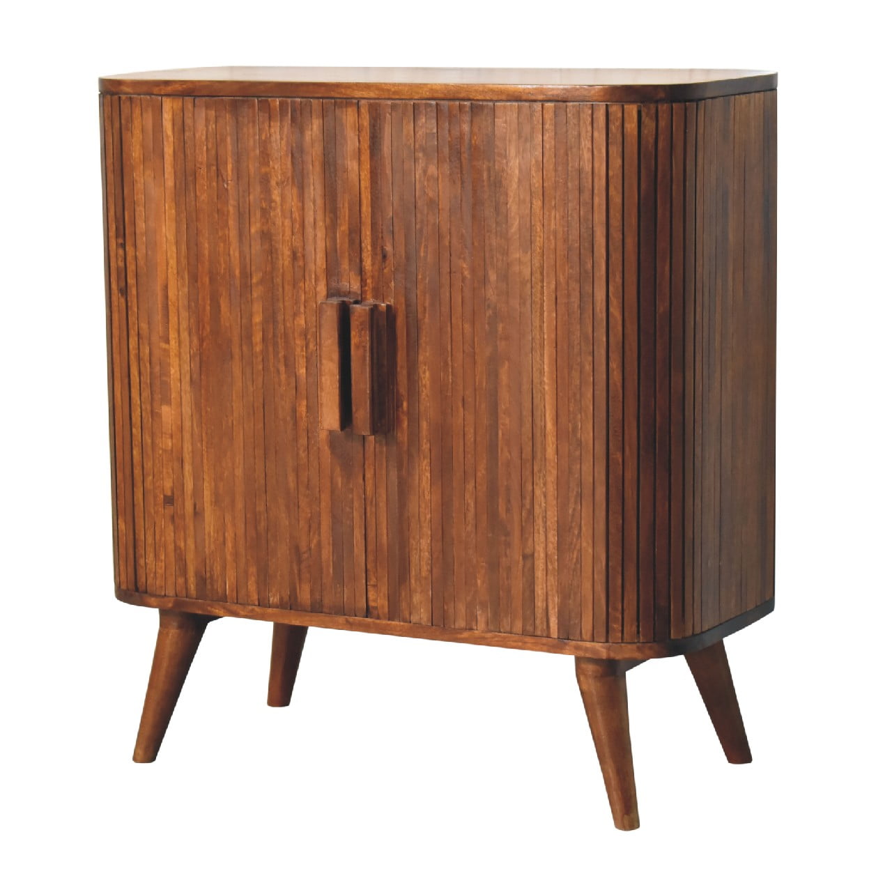 chestnut stripe cabinet