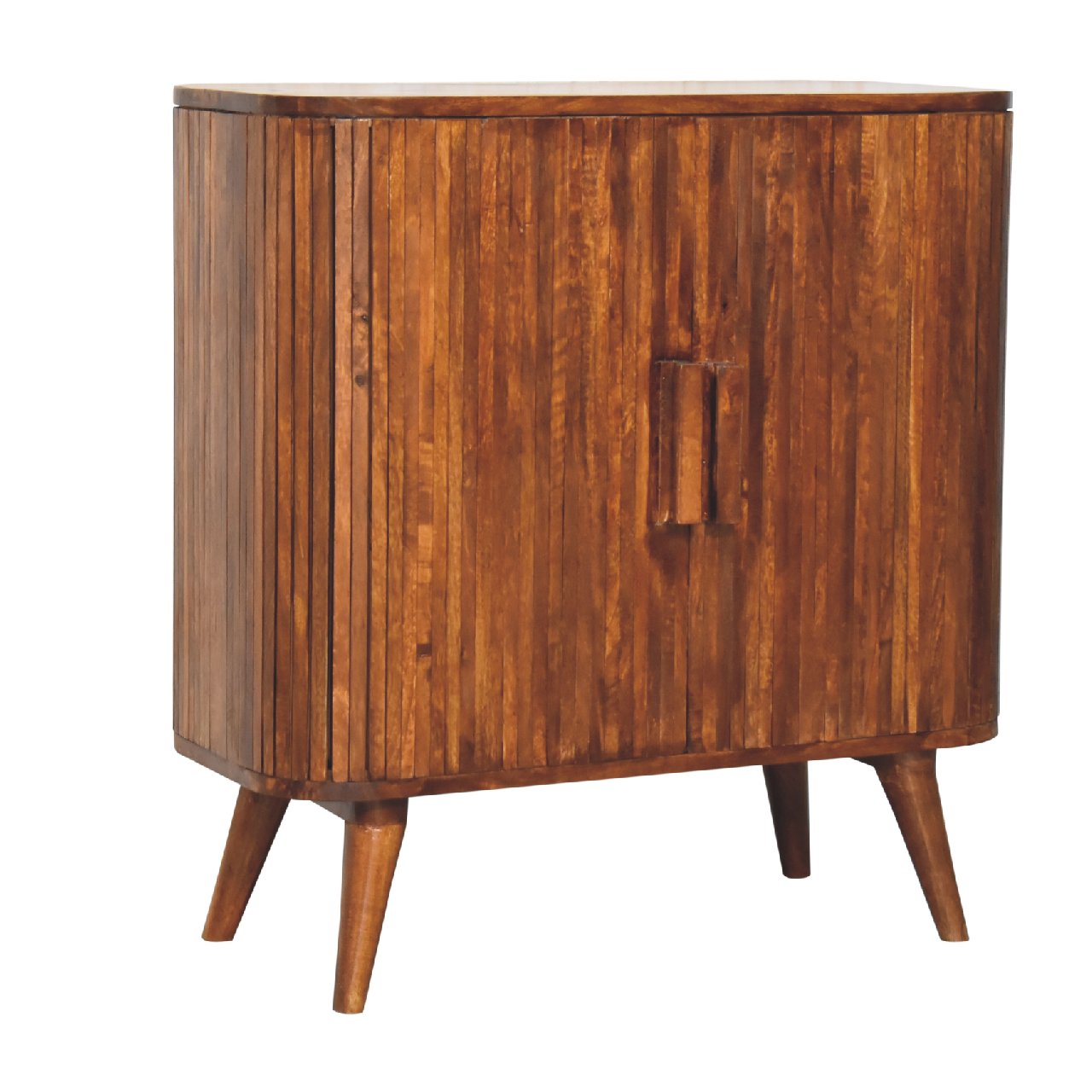 chestnut stripe cabinet
