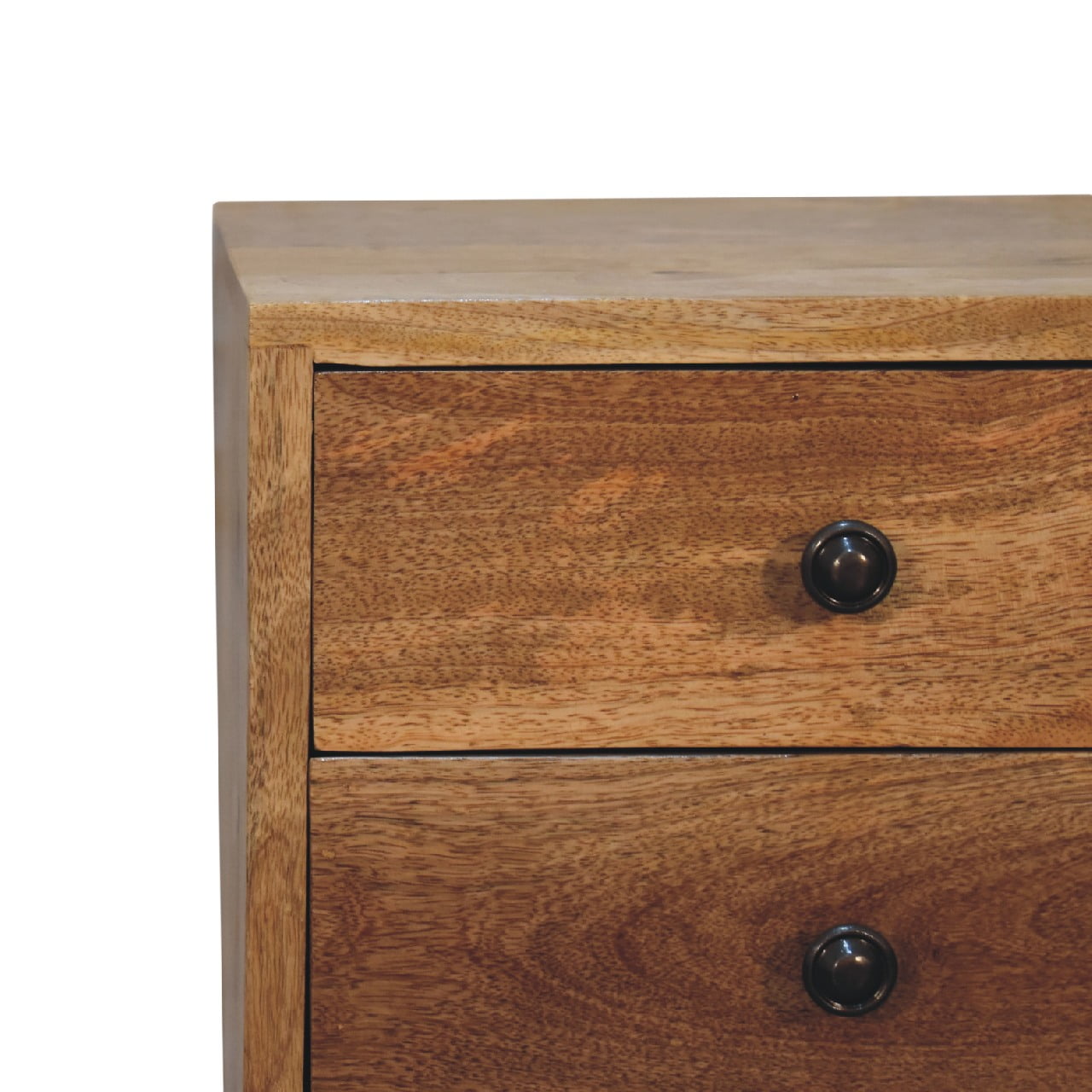 mini 2 drawer oak ish bedside