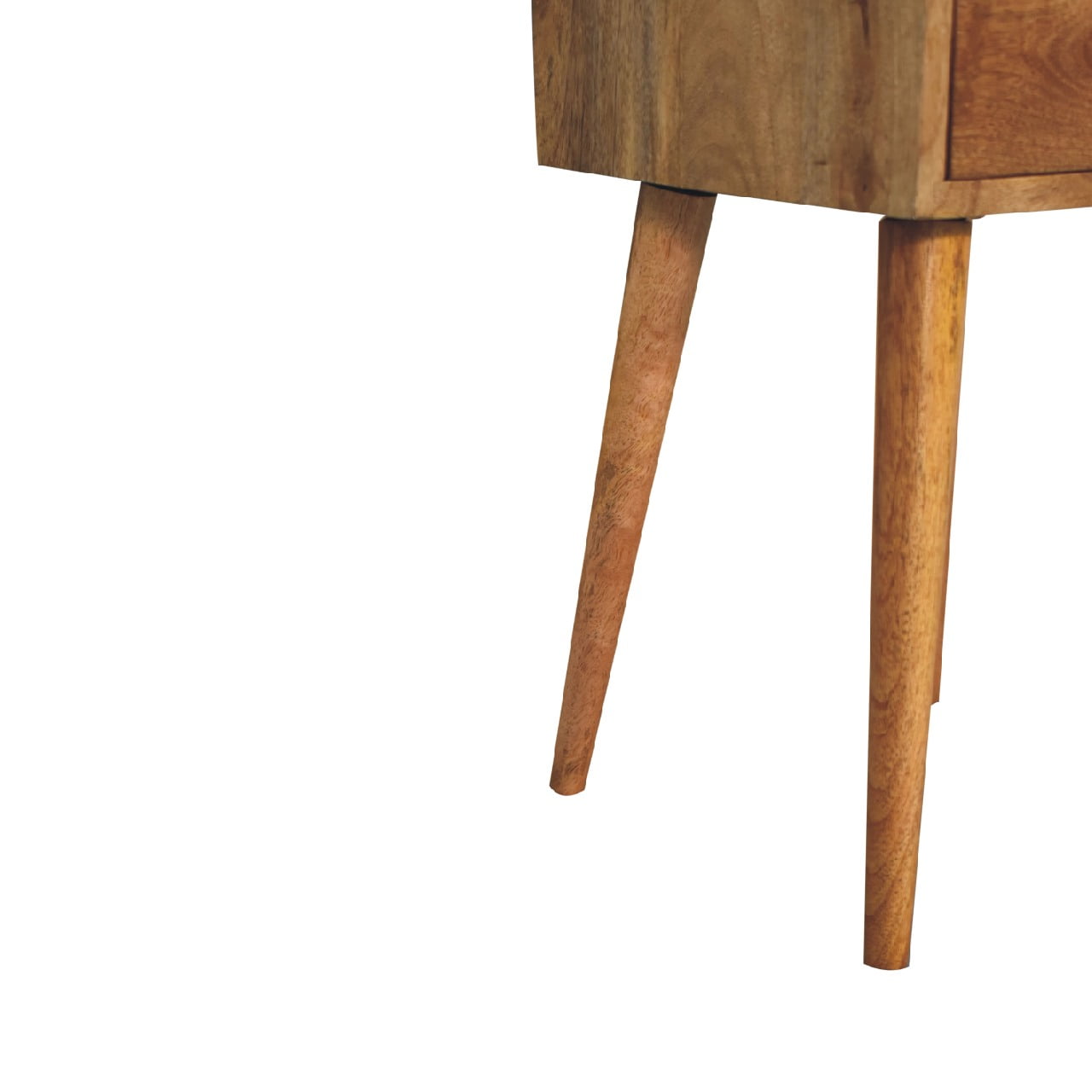 mini 2 drawer oak ish bedside