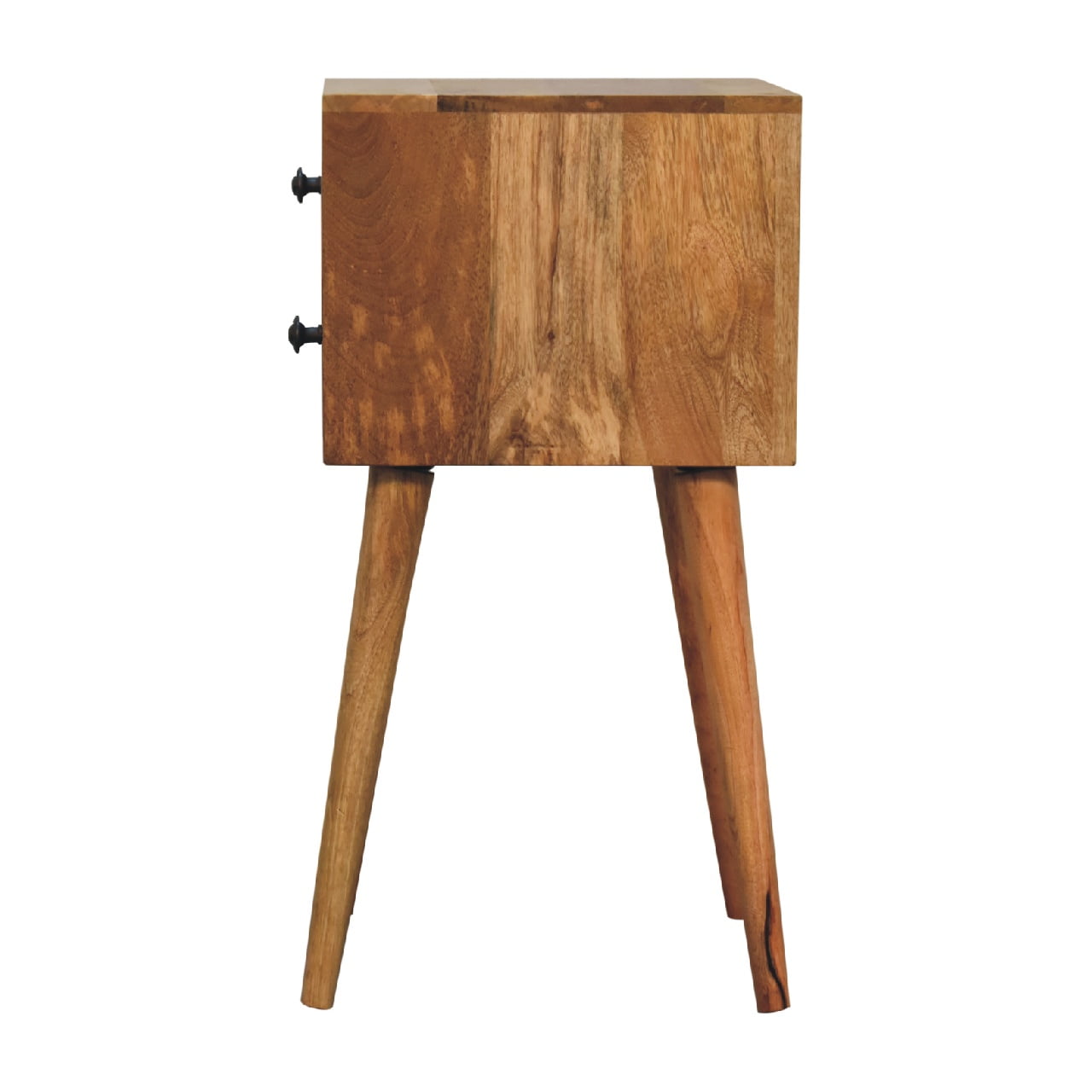 mini 2 drawer oak ish bedside
