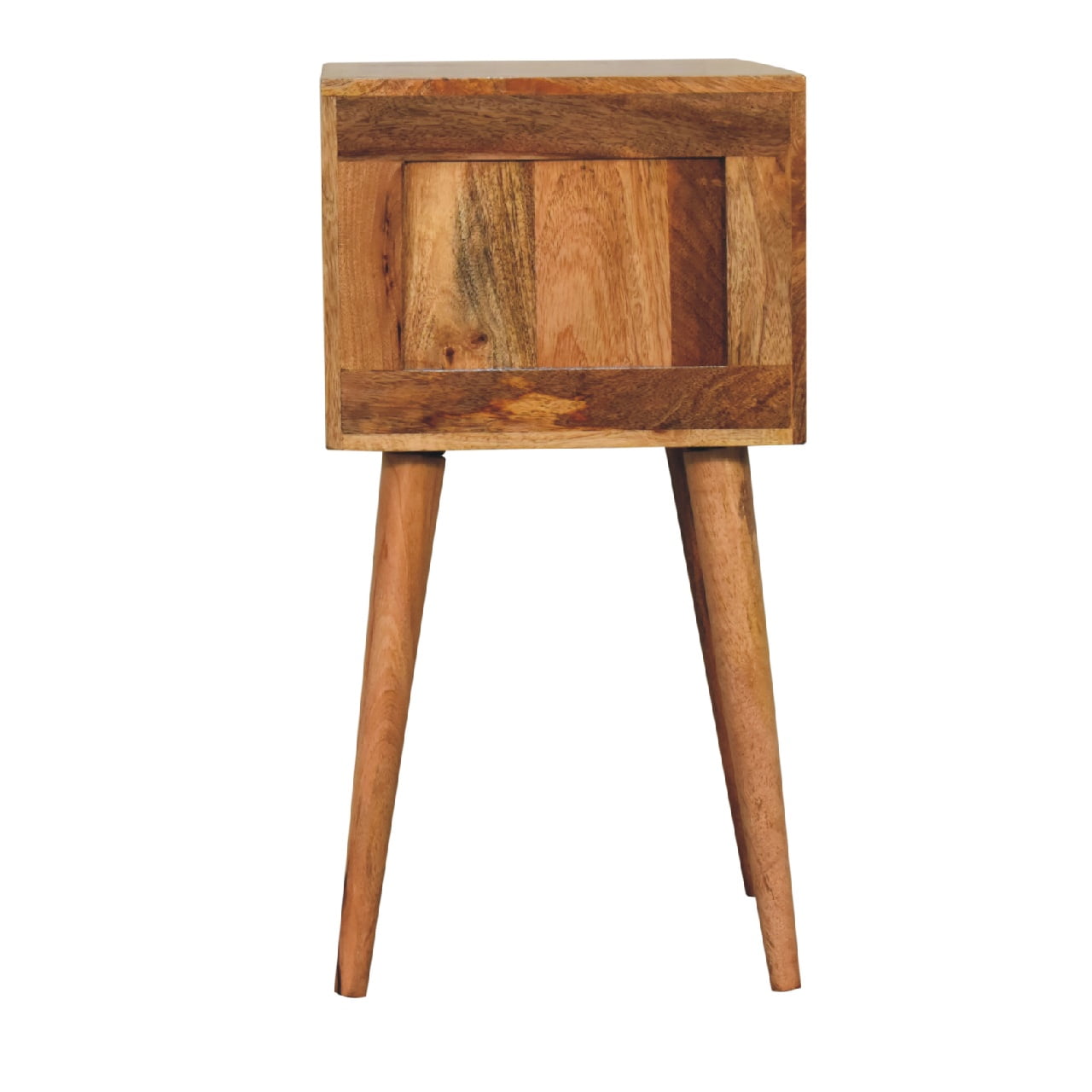mini 2 drawer oak ish bedside