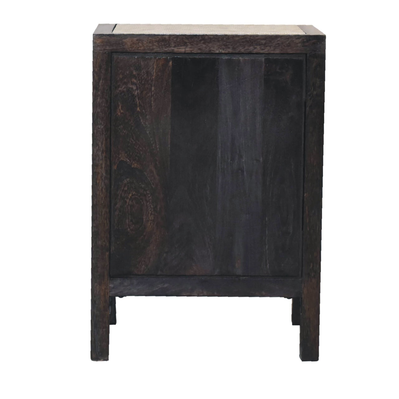 mini faux leather bedside