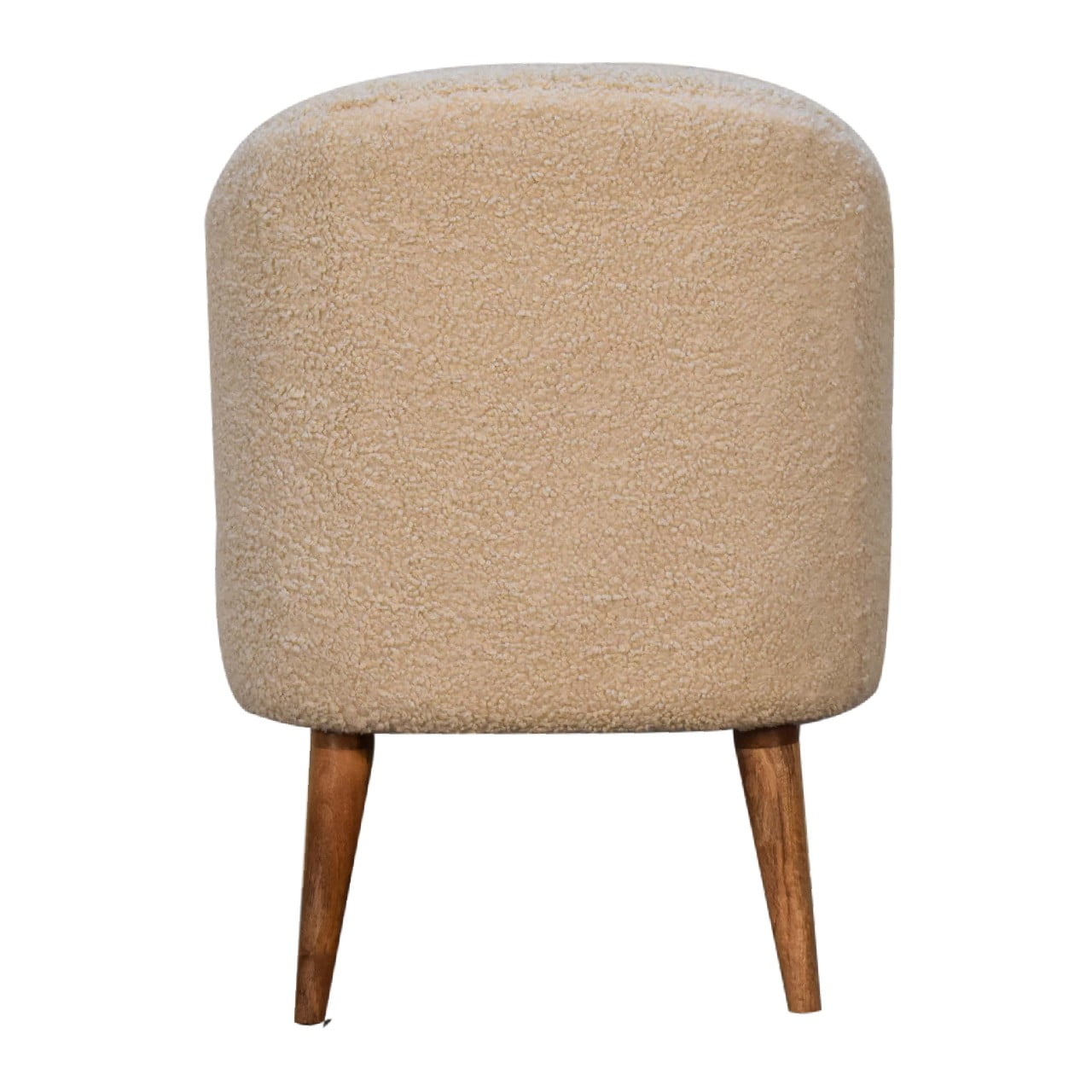 boucle cream tub chair
