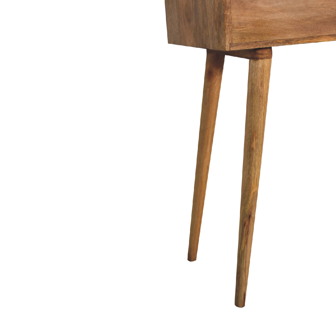 mini oak ish dressing table with foldable mirror 1