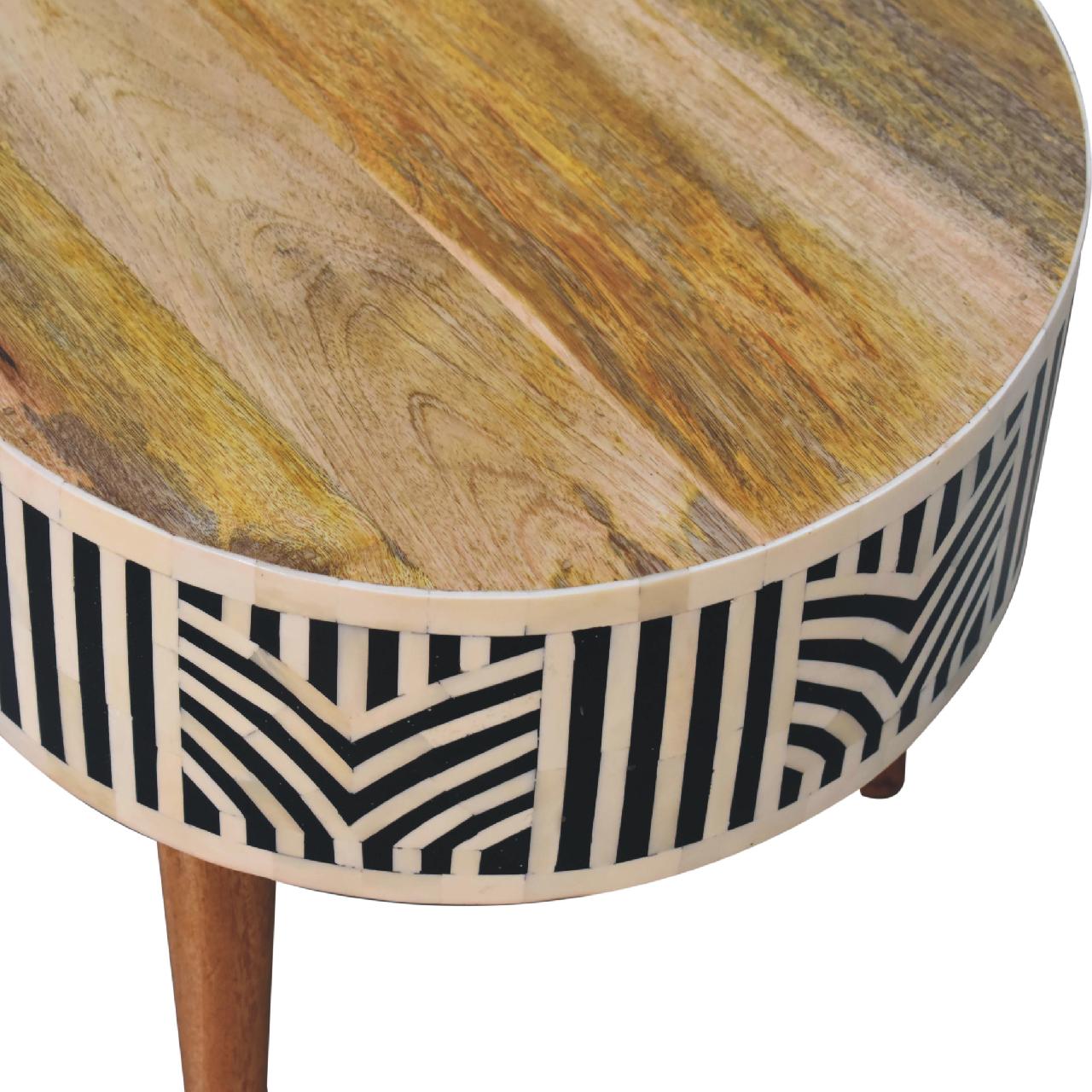 edessa bone inlay coffee table