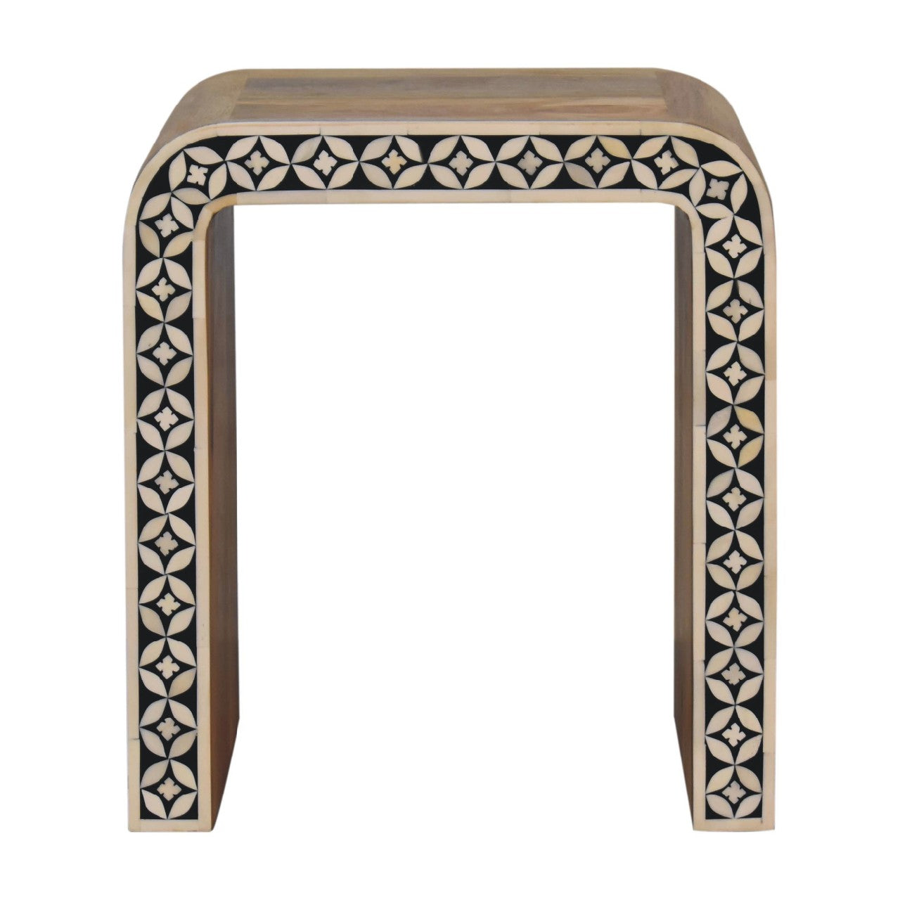 edessa bone inlay end table