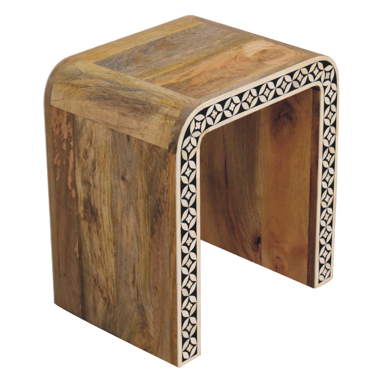 edessa bone inlay end table