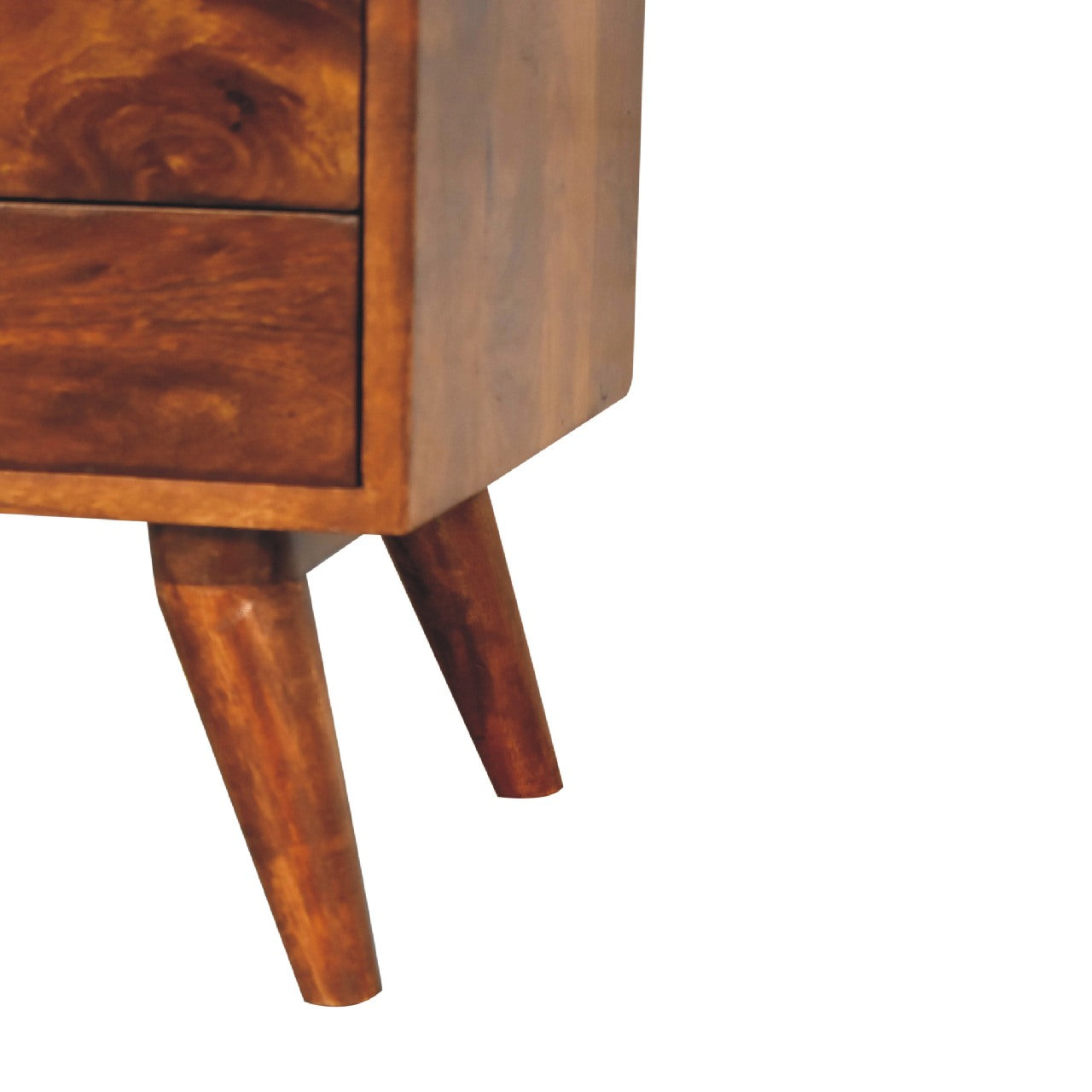rounded top chestnut display cabinet