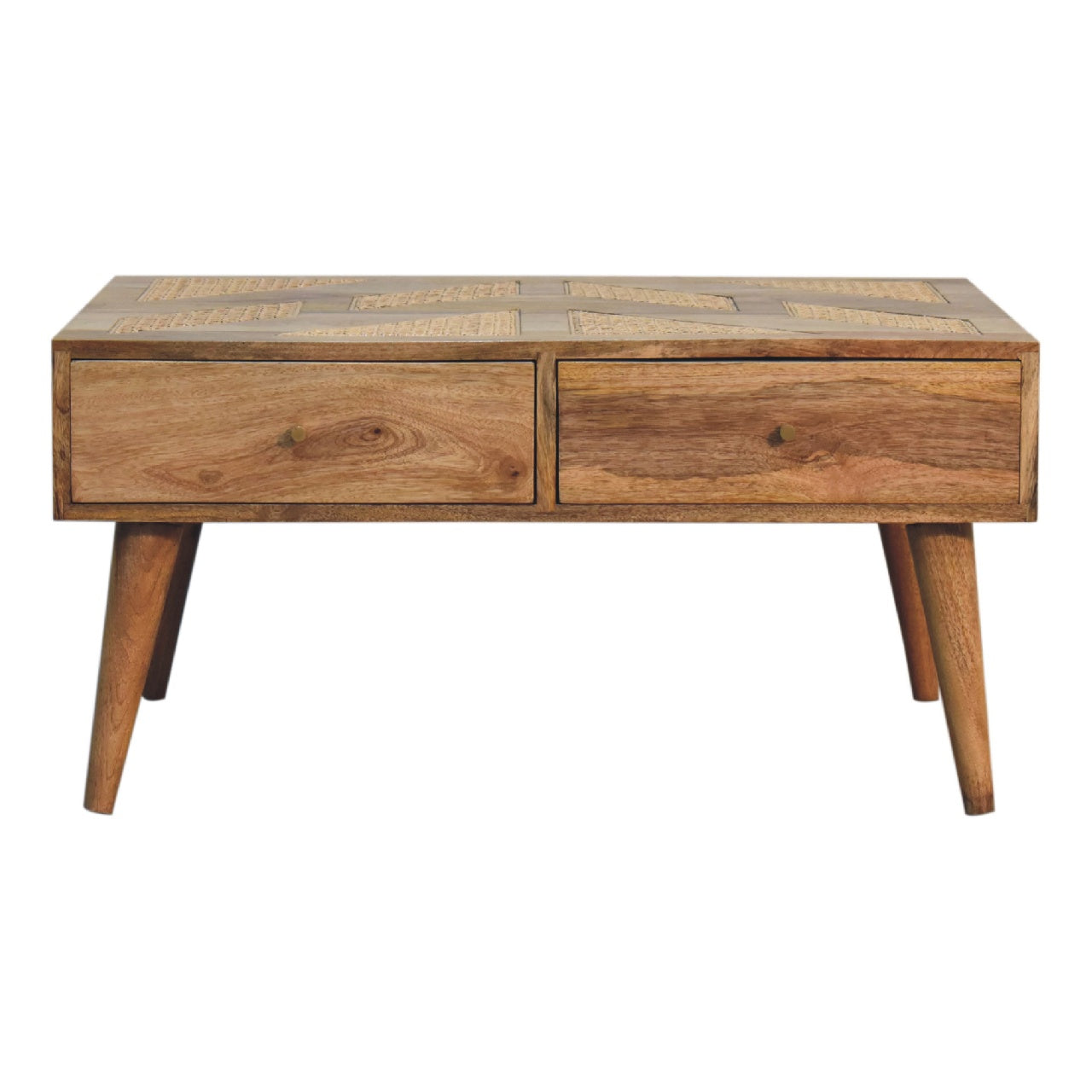 woven aztec coffee table