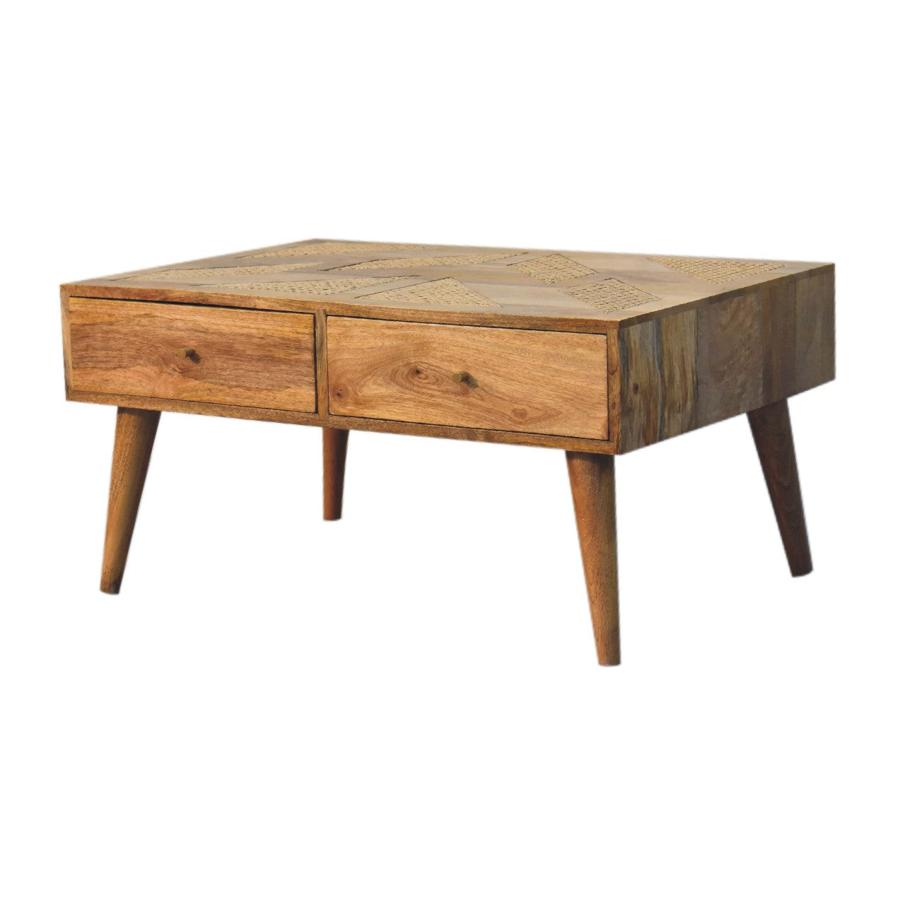 woven aztec coffee table