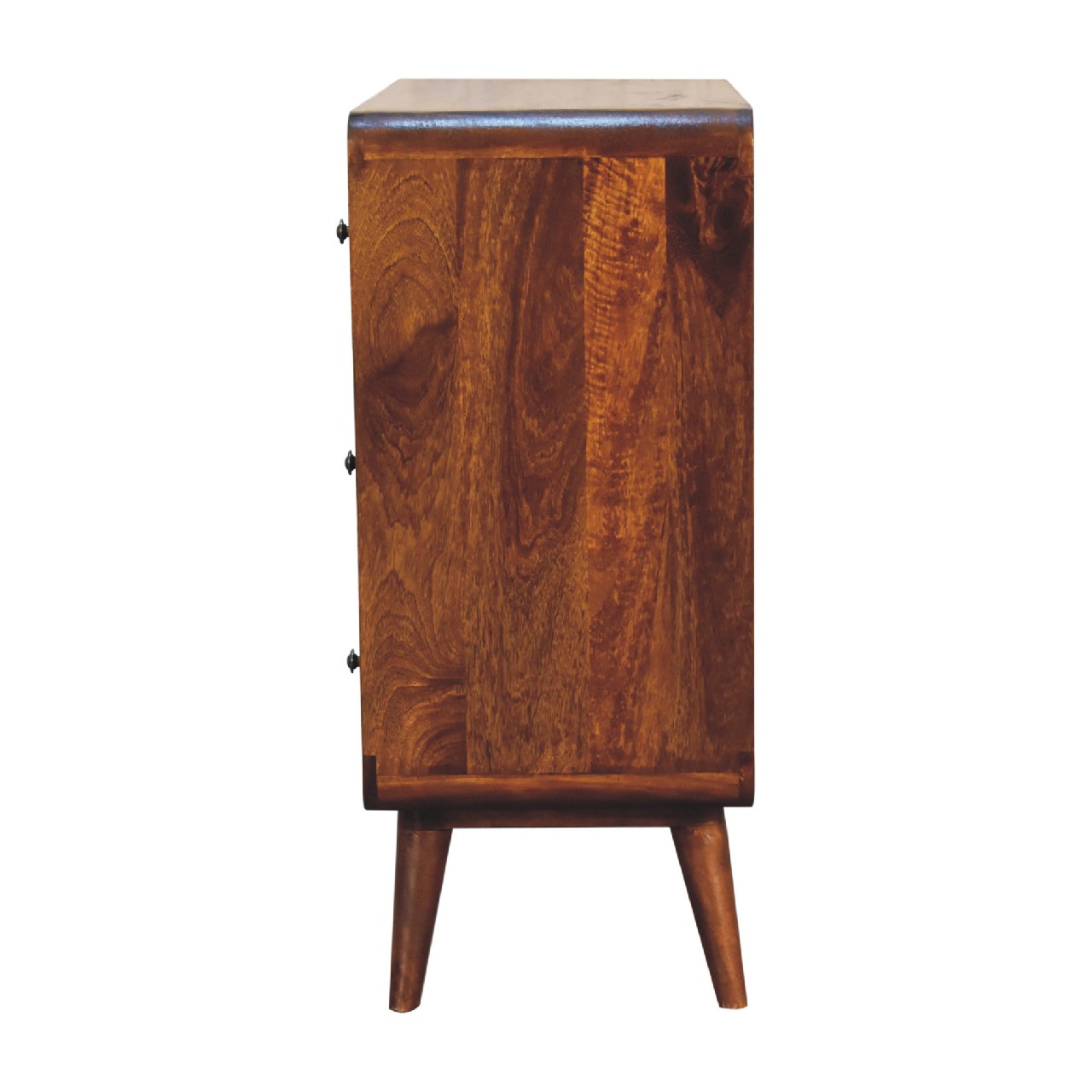 3 over 2 curved chestnut chest