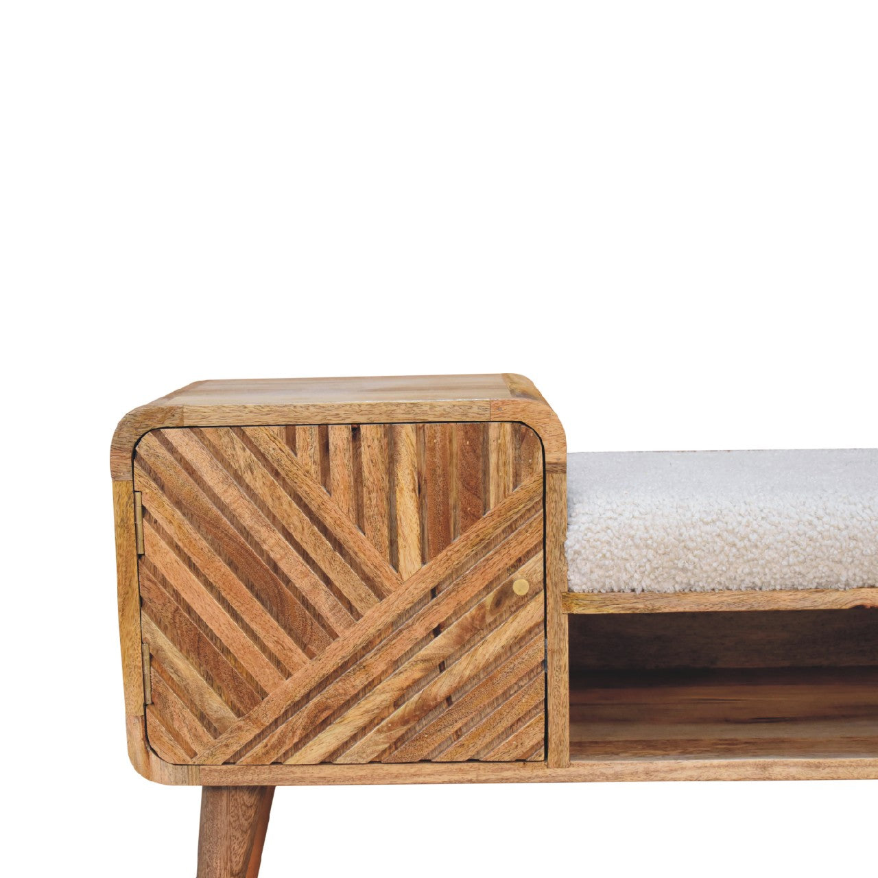boucle carved telephone table