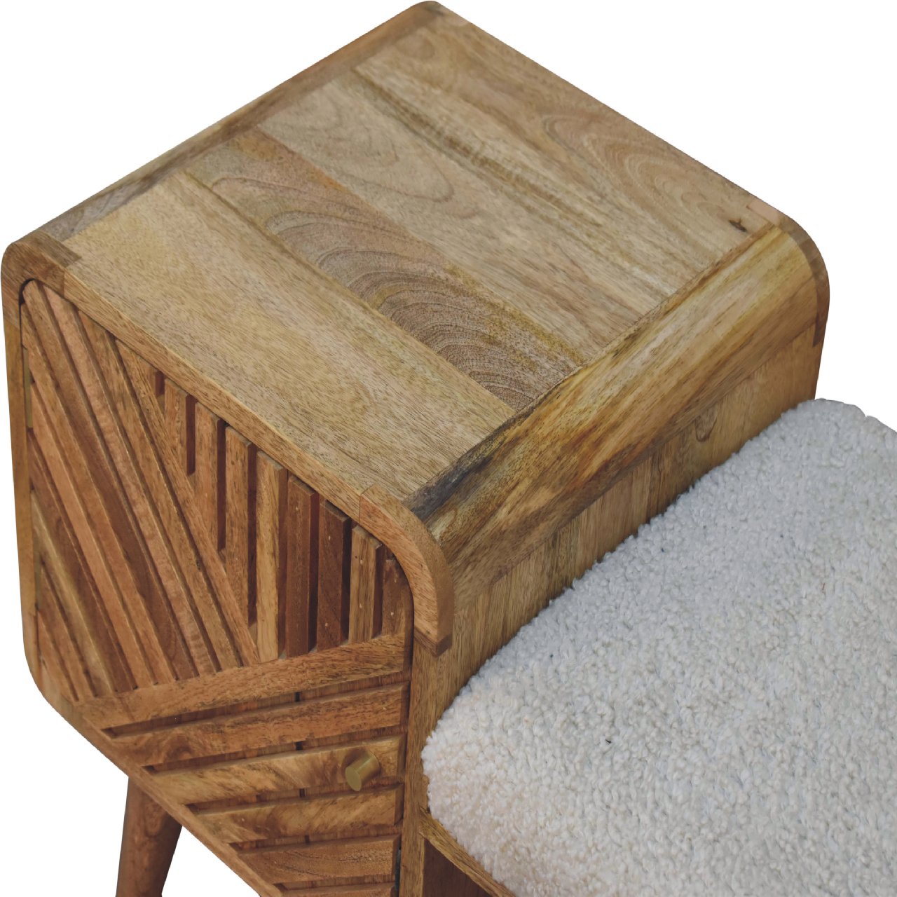 boucle carved telephone table