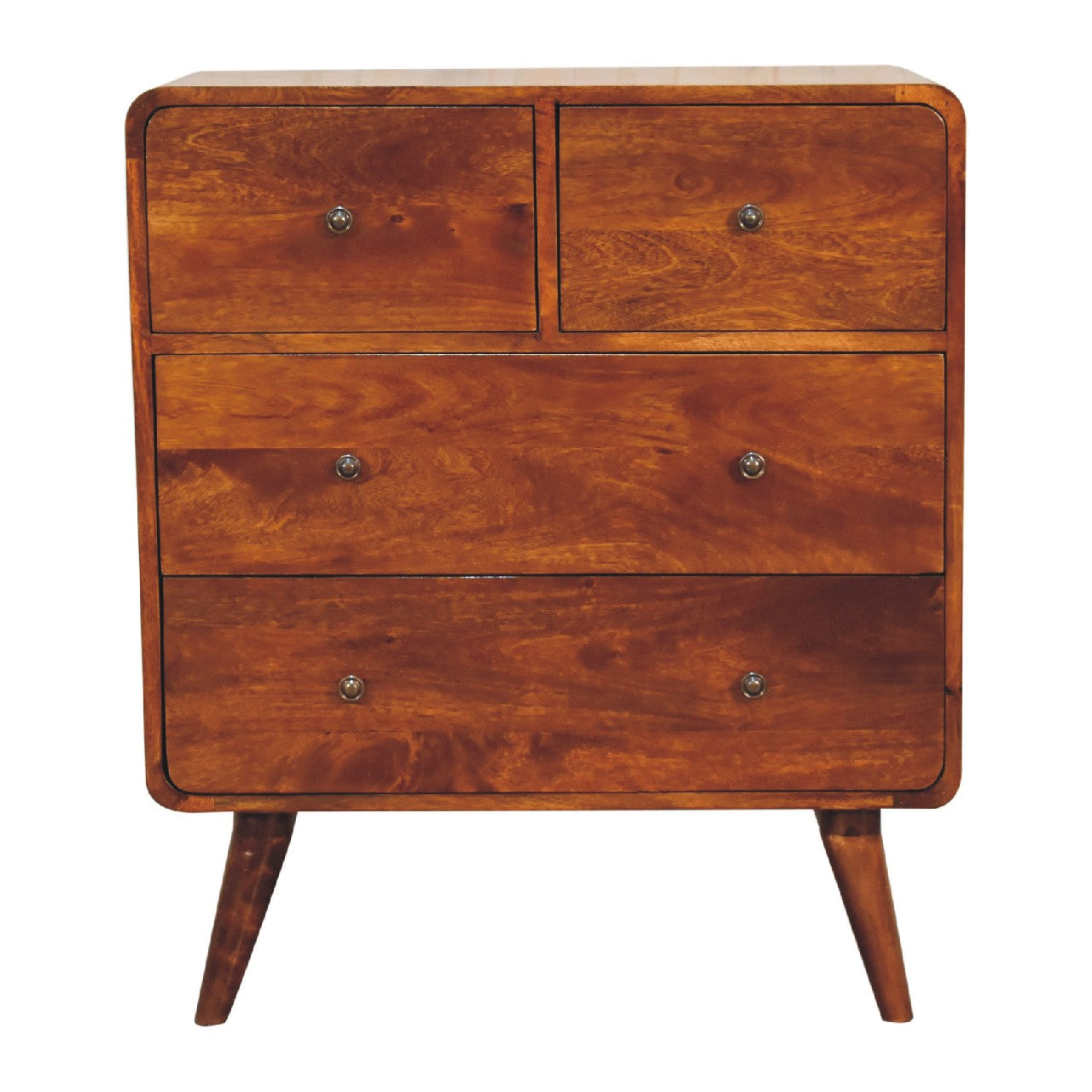 2 over 2 curved chesnut chest