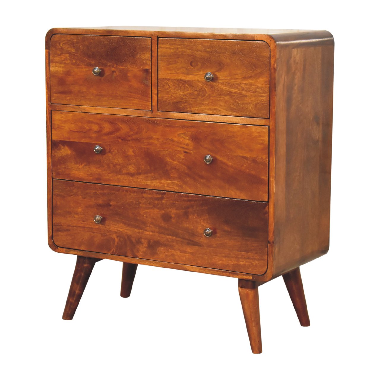 2 over 2 curved chesnut chest