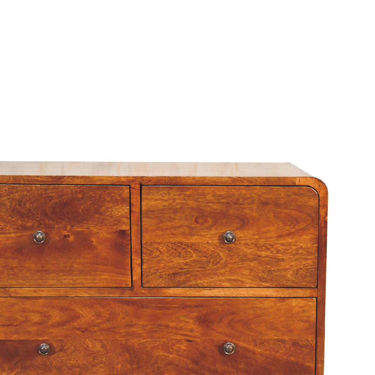 2 over 2 curved chesnut chest