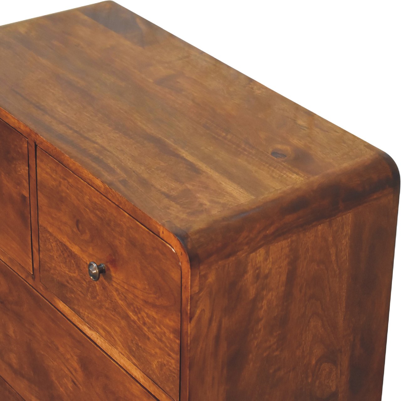 2 over 2 curved chesnut chest