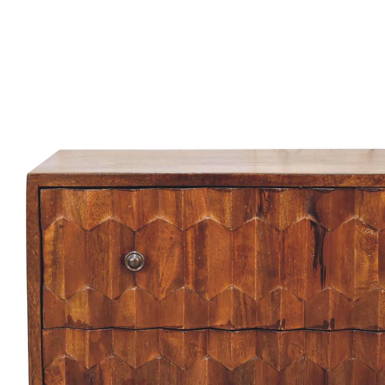 chestnut pineapple carved chest