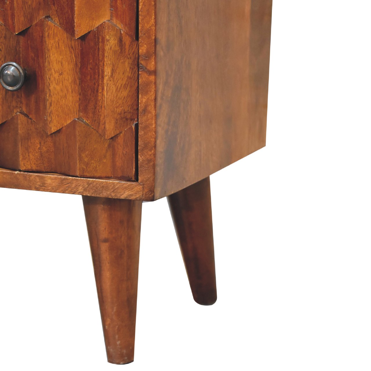 chestnut pineapple carved chest