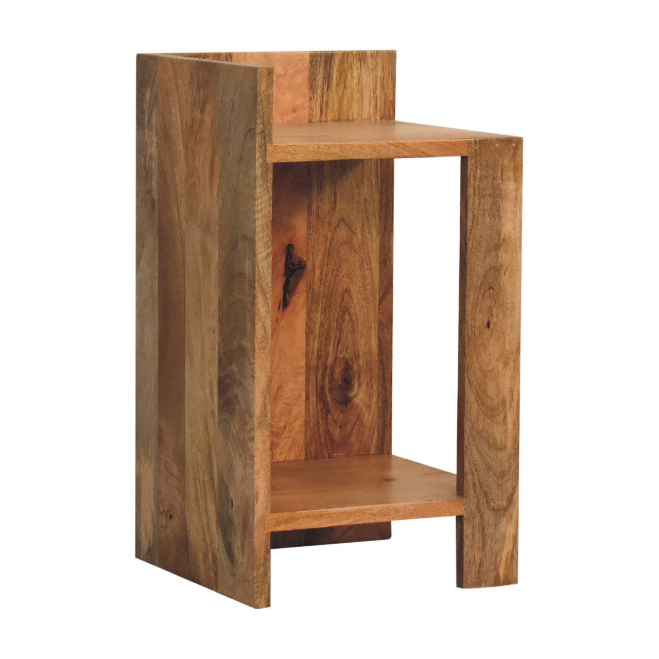 oak ish box bedside