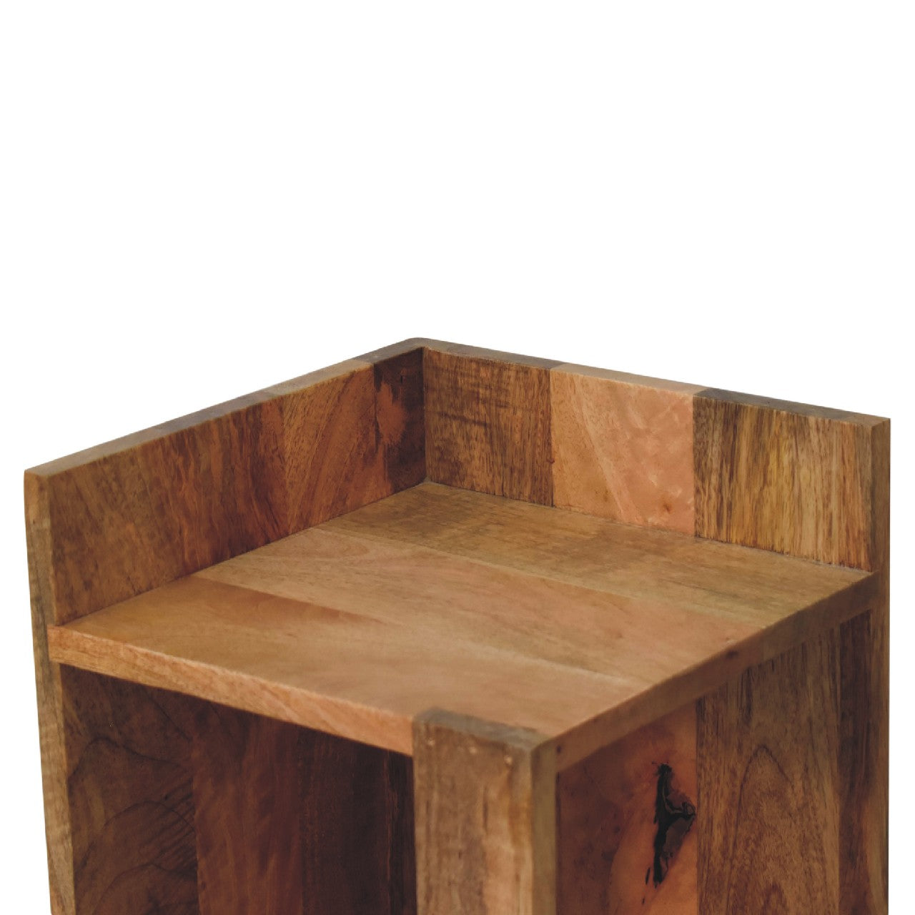 oak ish box bedside