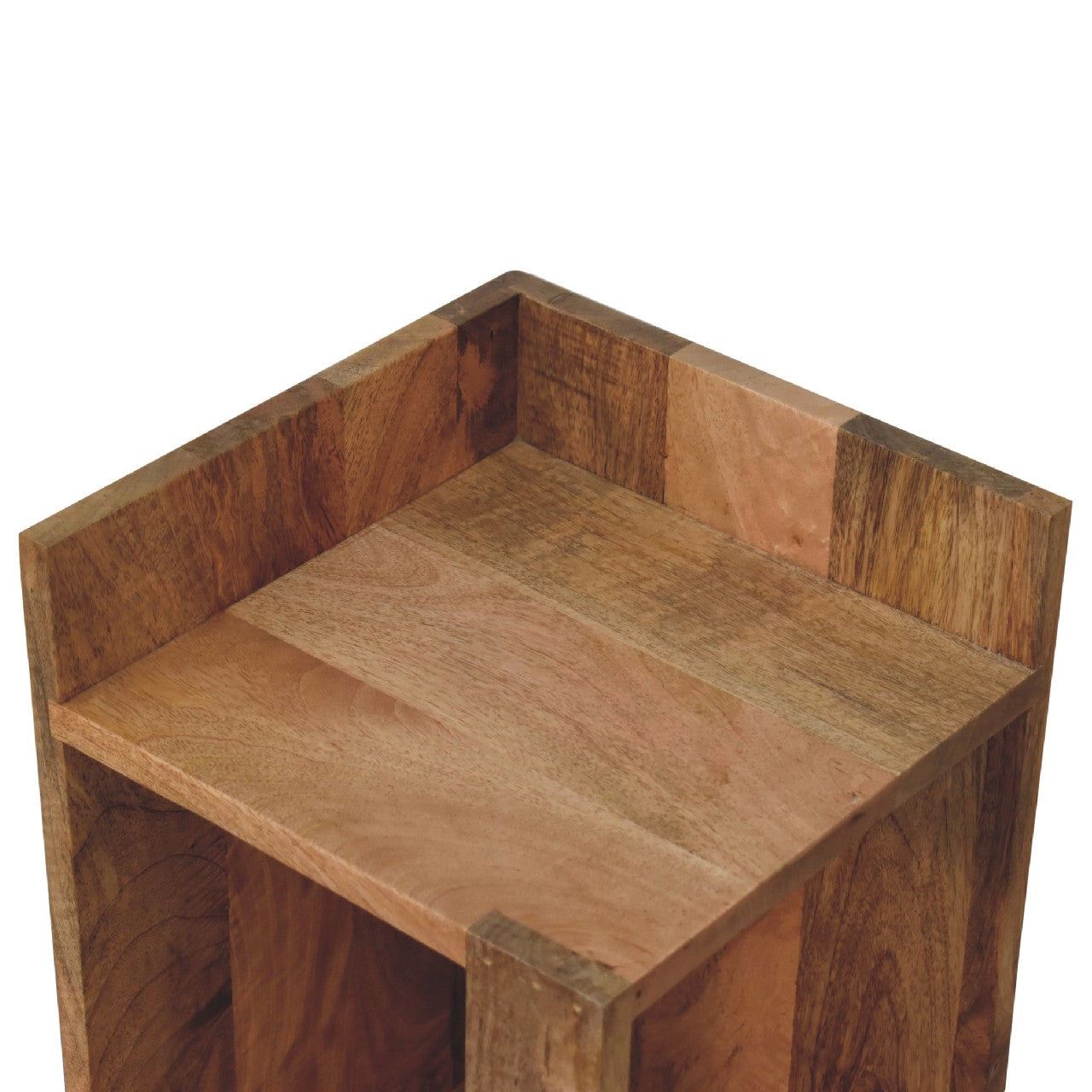 oak ish box bedside