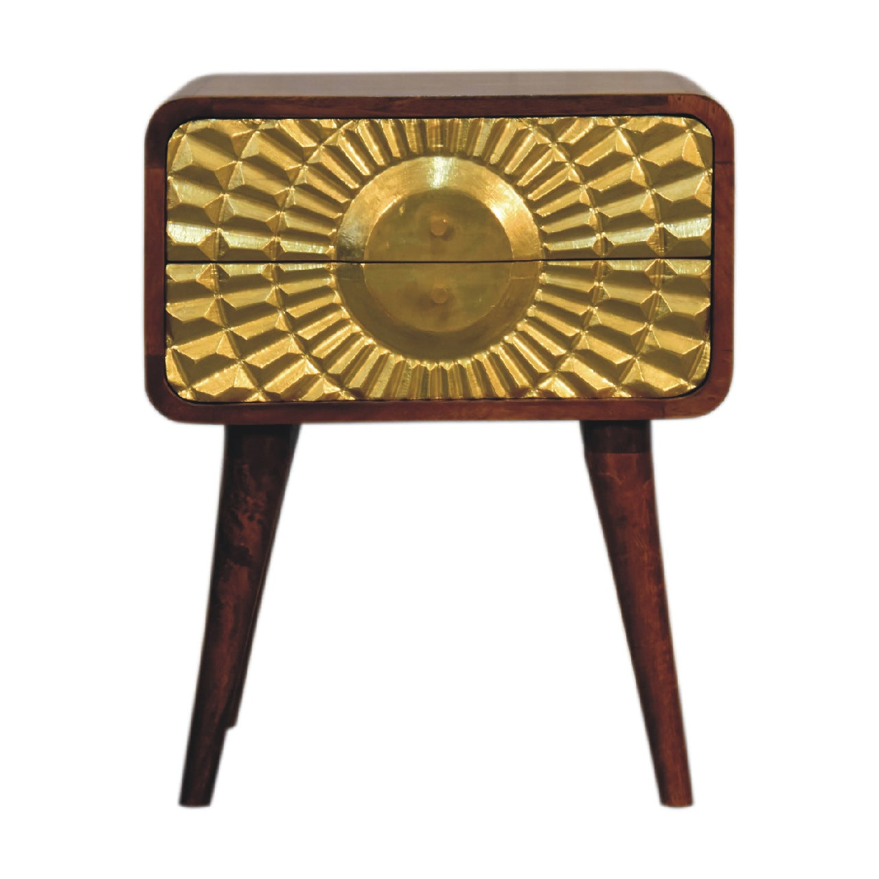 eden curved bedside