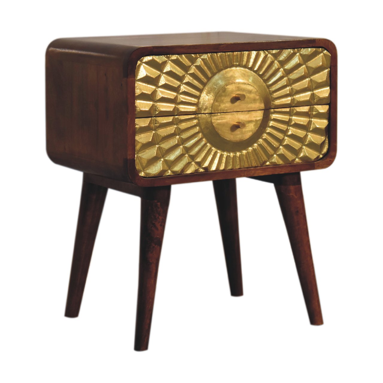 eden curved bedside