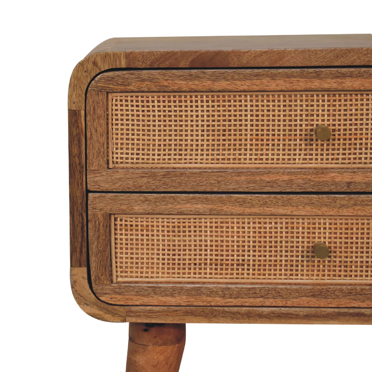 larrisa woven 2 drawers bedside